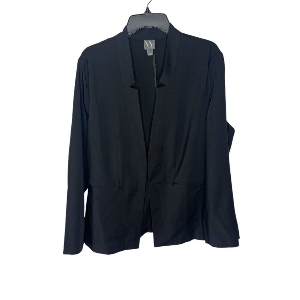 Womens Worthington Long Sleeve Black Blazer Jacket Size L